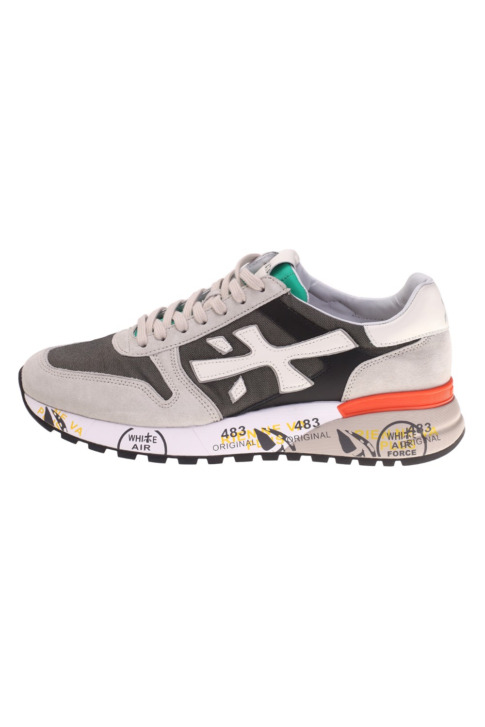 shop PREMIATA Saldi Scarpe: Premiata sneakers "Mick 6166".
Realizzata nella tonalità del grigio scuro e dettaglio coloratato
sulla linguetta per uno stile casual.
Logo Premiata e dallo spoiler colorato sulla suola.
Altezza Suola 4,2 cm.
Fusbet interno 28,5 cm.
Composizione Suola: 65% EVA 5% TPU 30% Gomma
Composizione Tomaia: 45% Pelle di vitello 20% PA 20% CO 15% NY
Composizione Fodera: 100% Pelle di capra
Fabbricato in Vietnam.. MICK-6166 number 8539638
